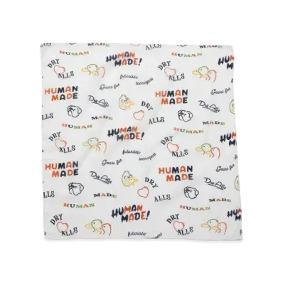 HUMAN MADE Big Bandana #2 "White"