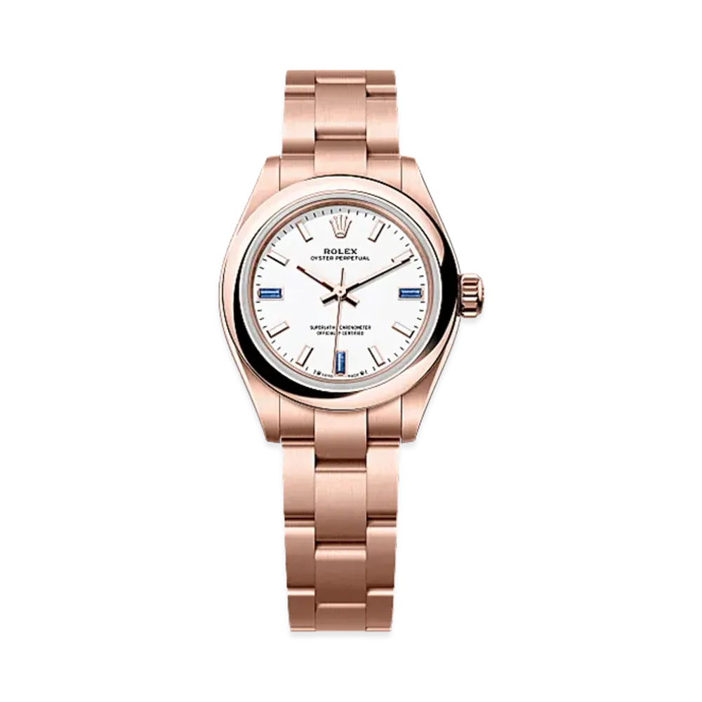 ROLEX Oyster Perpetual 28 Everose Gold "White"