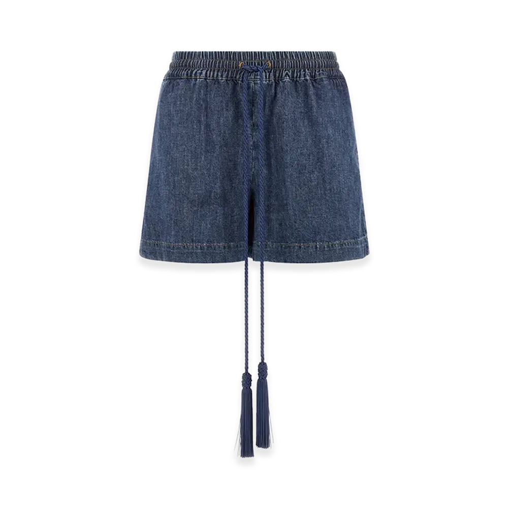 Valentino Garavani Women's Vgold Shorts "Blue"
