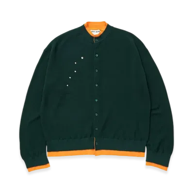 TTTMSW Layered Knit Cardigan "Green"