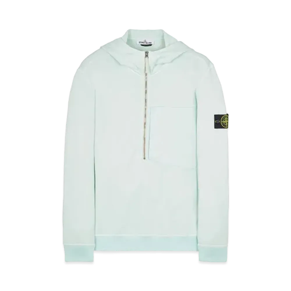 Stone Island 63247 COTTON NYLON FLEECE "Light Green"