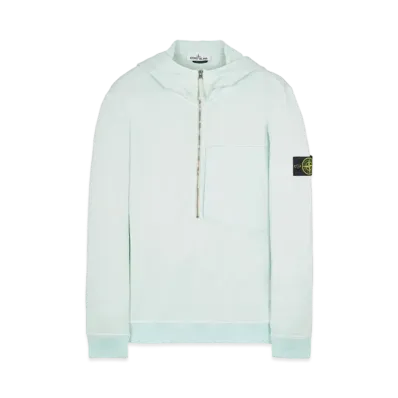 Stone Island 63247 COTTON NYLON FLEECE "Light Green"