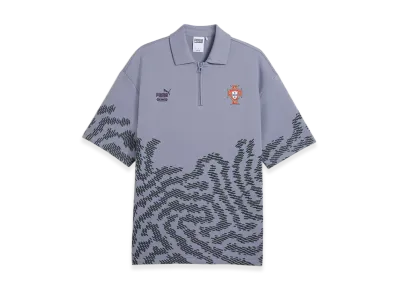 PUMA x Salehe Bembury x Portugal Football King Short Sleeve Polo Shirt "Gray Sky"
