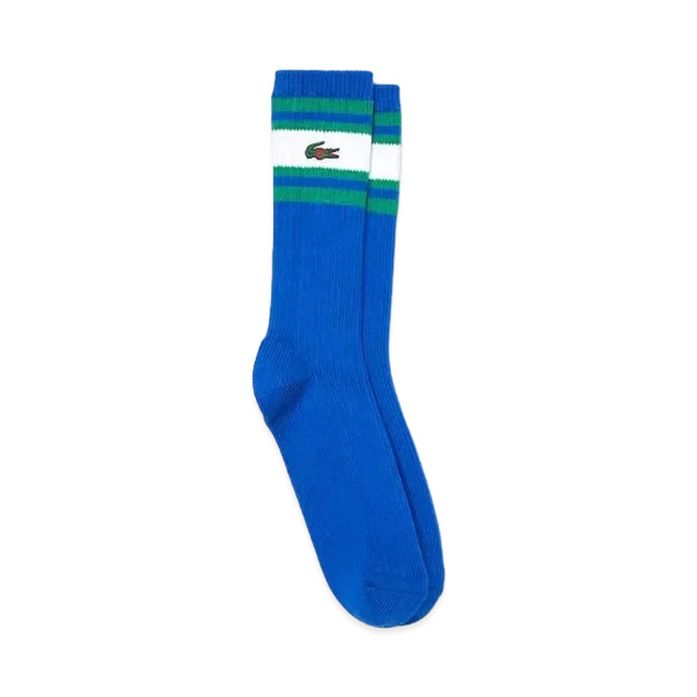 LACOSTE x CLOT Crocodile Socks "Blue"