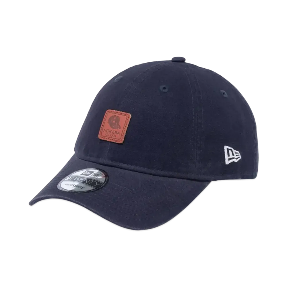 NEW ERA 9Twenty Leather Patch Duck Canvas "Navy"