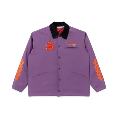 Black Eye Patch Burning OG Label Duck Jacket "Purple"