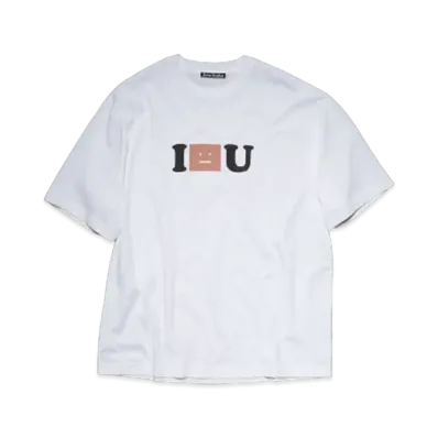 Acne Studios Face Logo T-Shirt "Optic White"