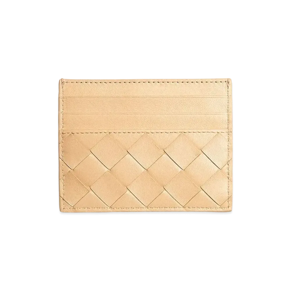 Bottega Veneta Credit Card Holder "Almond"