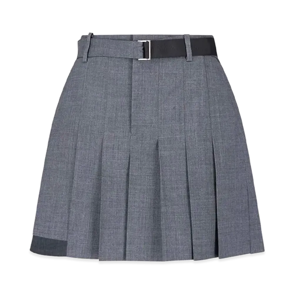 sacai Women's Formal Shorts Made Of Wool Blend "Gray"