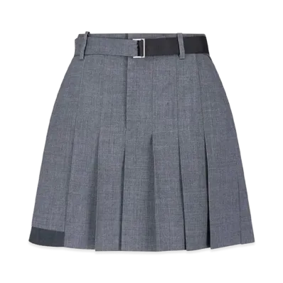 sacai Women's Formal Shorts Made Of Wool Blend "Gray"