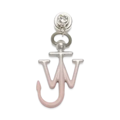 JW ANDERSON Crystal Anchor Earrings "Candy Floss"