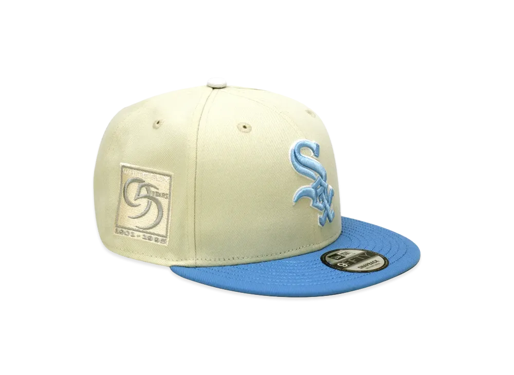 NEW ERA x THE CAP 9Fifty Paisley Block Chicago White Sox "Chrome White/Sky Blue"