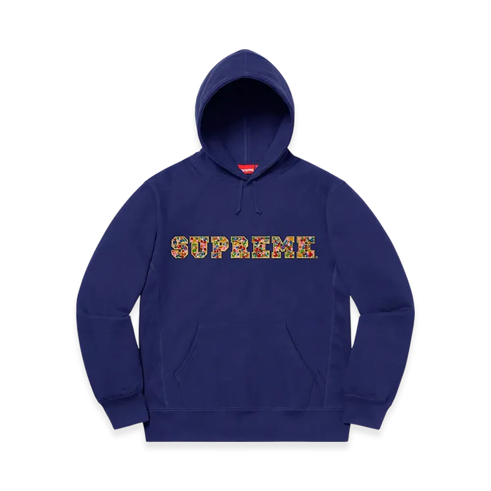 Supreme Jewels Hooded Sweatshirt "Dark Royal"
