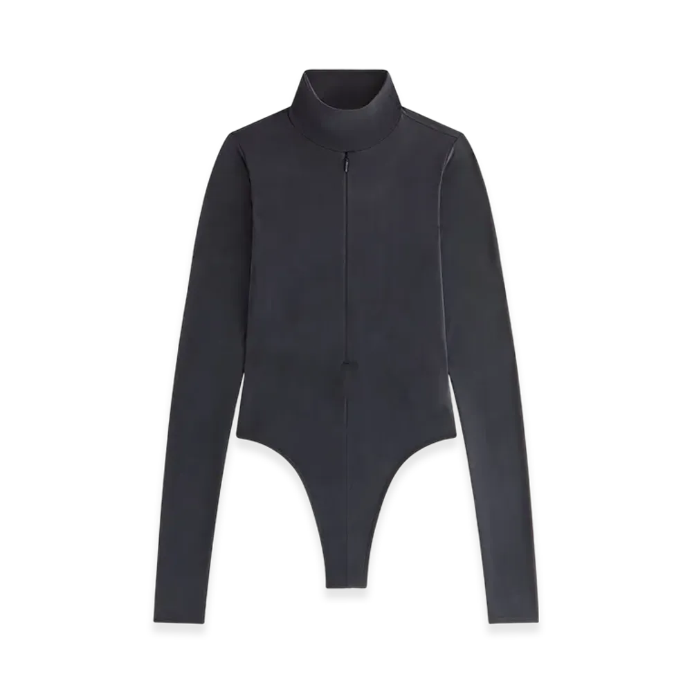 Kith Women Alexis Zip Front Bodysuit "Black"