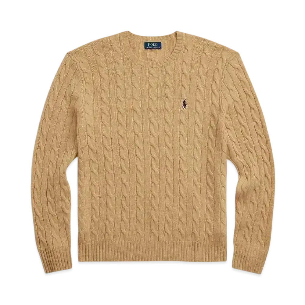 Polo Ralph Lauren Cable Wool Casmere Sweater "Brown"