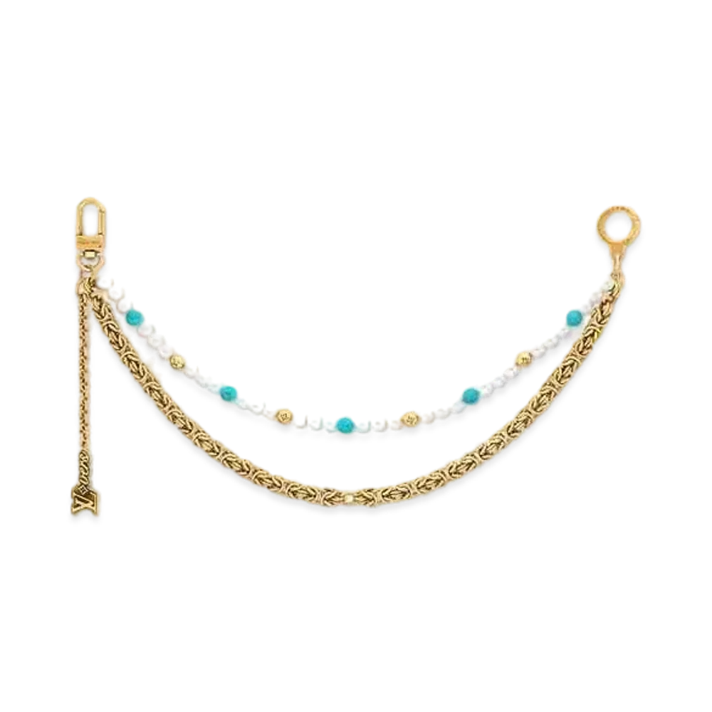 Louis Vuitton Pearls Chain Belt and Bag Charm "Multicolore"