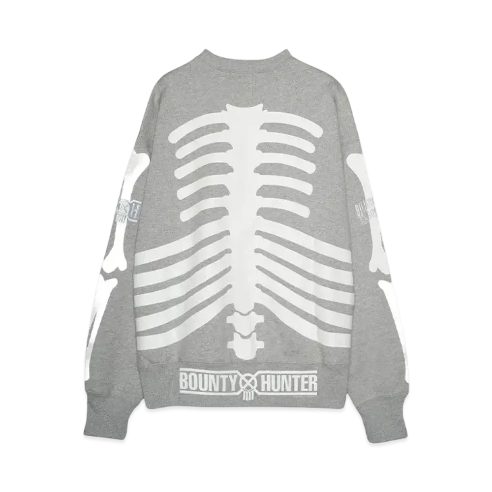BOUNTY HUNTER x BILLIONAIRE BOYS CLUB COTTON SWEATSHIRT "GRAY"