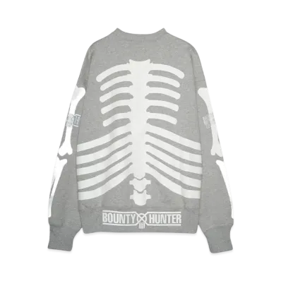 BOUNTY HUNTER x BILLIONAIRE BOYS CLUB COTTON SWEATSHIRT "GRAY"