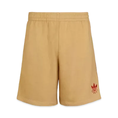 adidas x Gucci Cotton Jersey Shorts "Dark Beige"