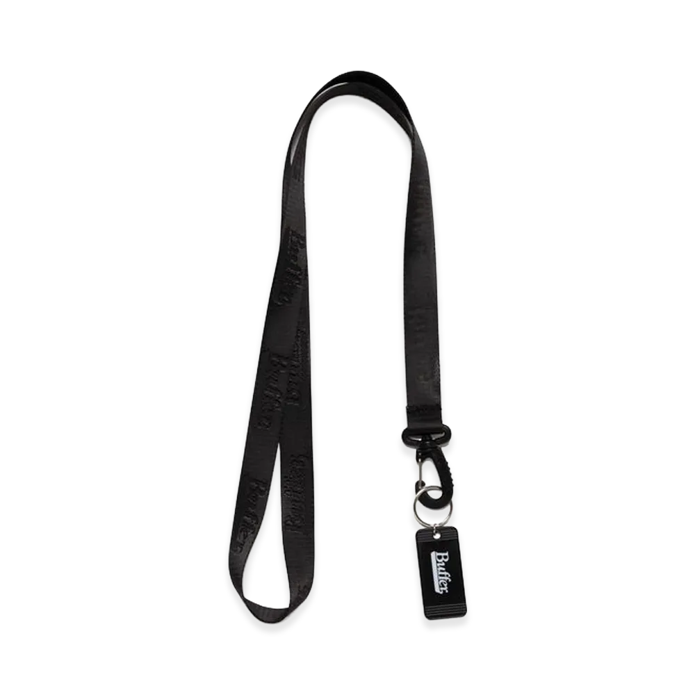 Buffer Club Team Neck Strap with Key Tag "Black"