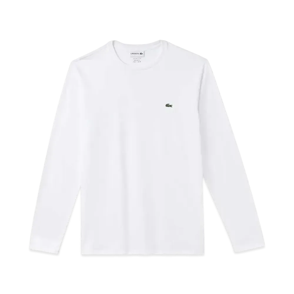 LACOSTE Crew Neck Long Sleeve T-Shirt "White"
