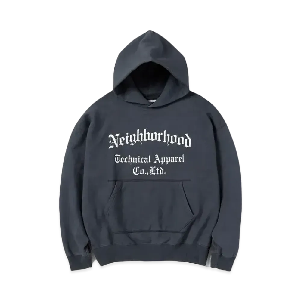 NEIGHBORHOOD Sulfur Dye-S Hooded LS . CO "Black"