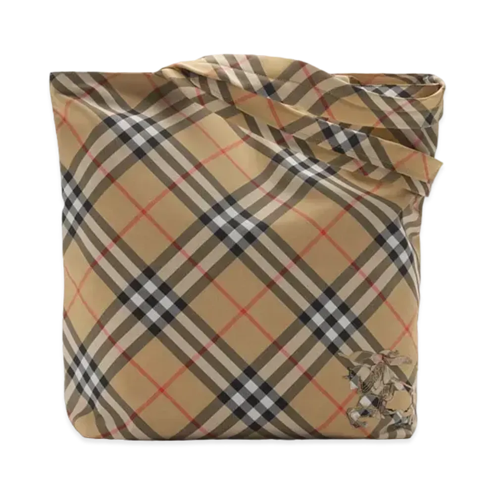 Burberry Check Tote "Sand"