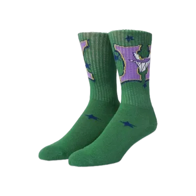 HUF Sassy H Crew Socks "Forest Green"