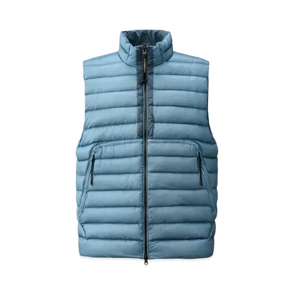 C.P. Company D.D. Shell Lens Down Vest "Pacific Coast Light Blue"