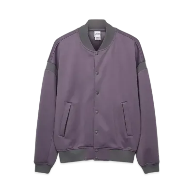 Asics Knit Varsity Jacket "Lavender Grey"