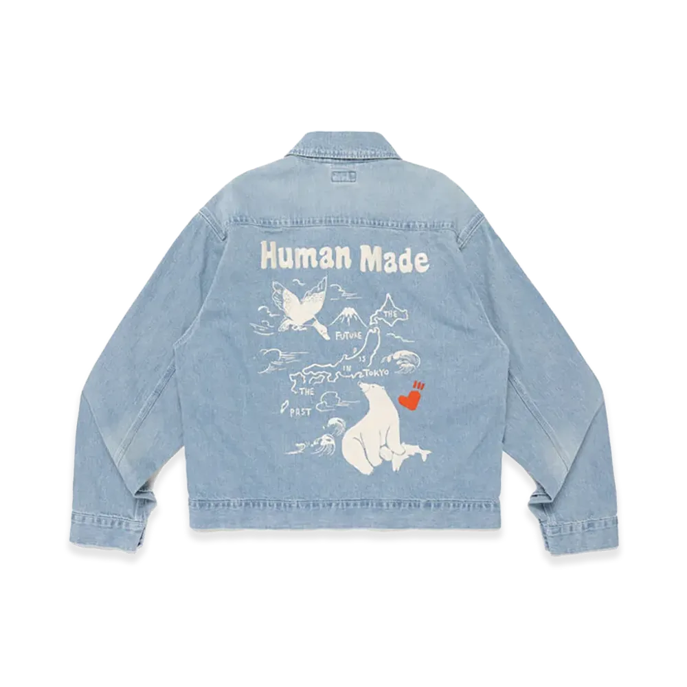 HUMAN MADE Denim Embroidery Work Jacket "Indigo"