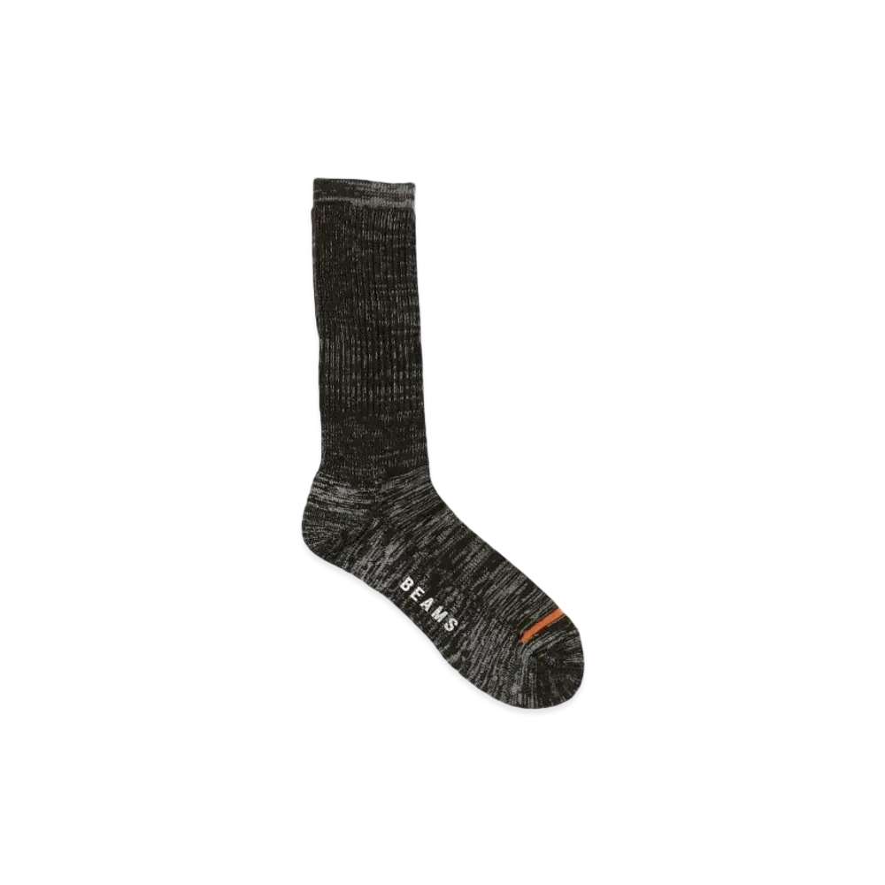 BEAMS Woolly Pile Socks "Black"