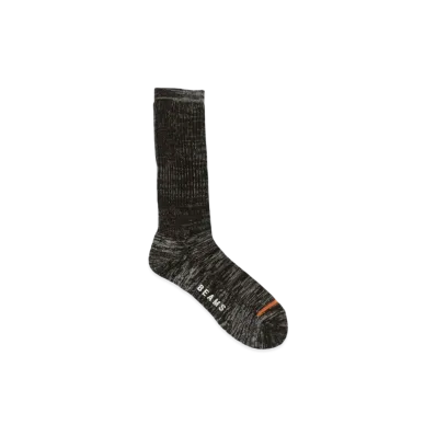 BEAMS Woolly Pile Socks "Black"