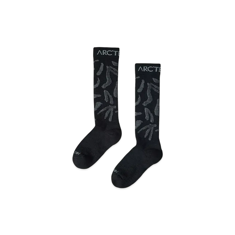 ARC'TERYX Merino Wool Grotto Ski Sock "Black/Graphite"