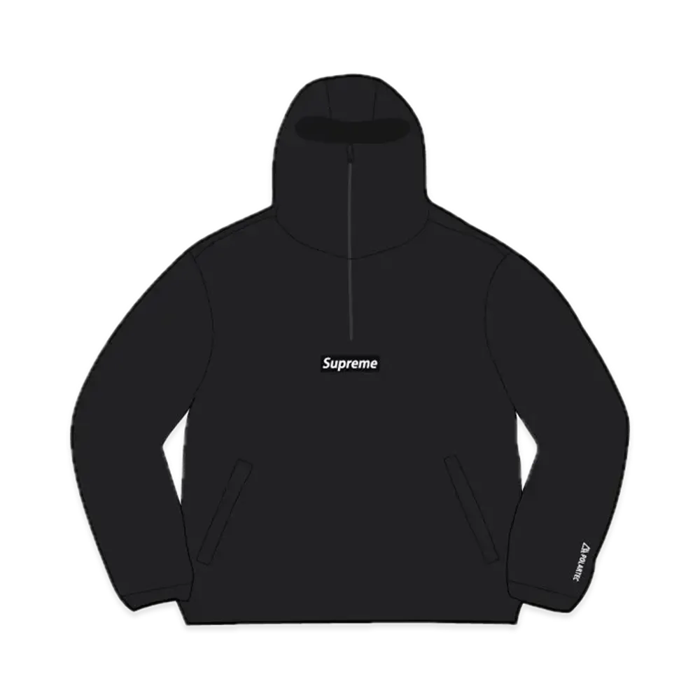 Supreme Polartec Facemask Half Zip Pullover "Black"