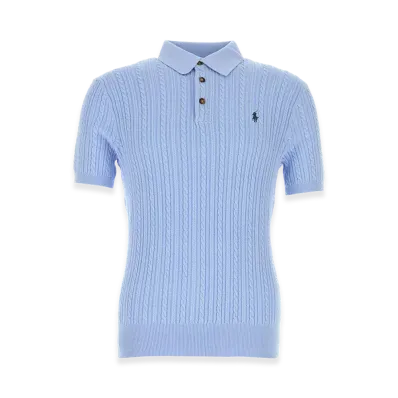 Polo Ralph Lauren Cotton Polo Shirt "Light Blue"