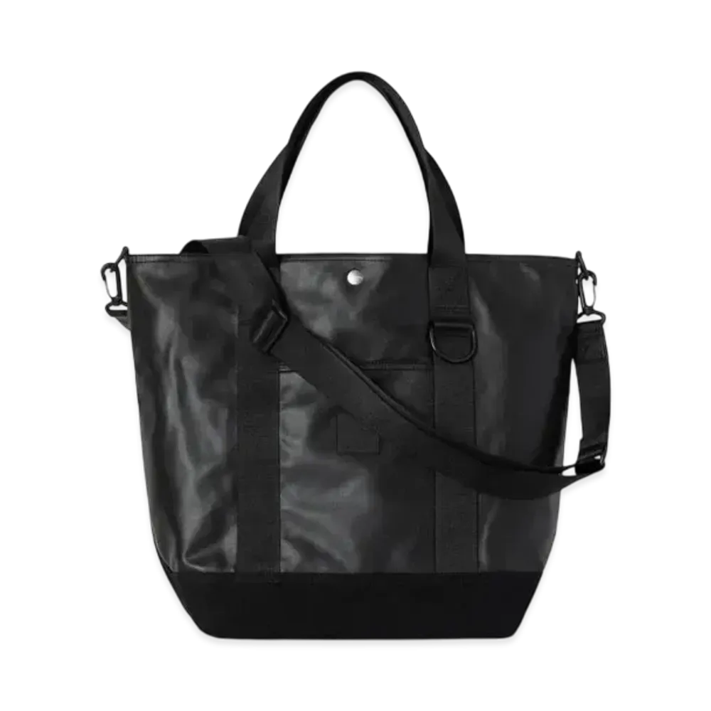 Carhartt WIP Leather Canvas Tote "Black"