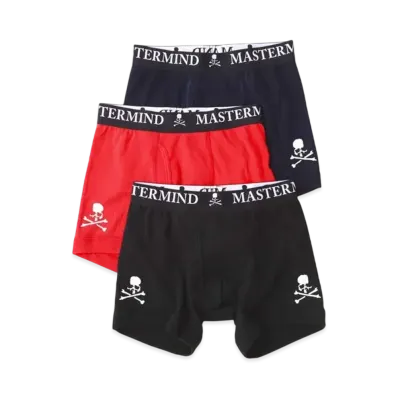mastermind WORLD Boxer Briefs Set "Red Navy Black"