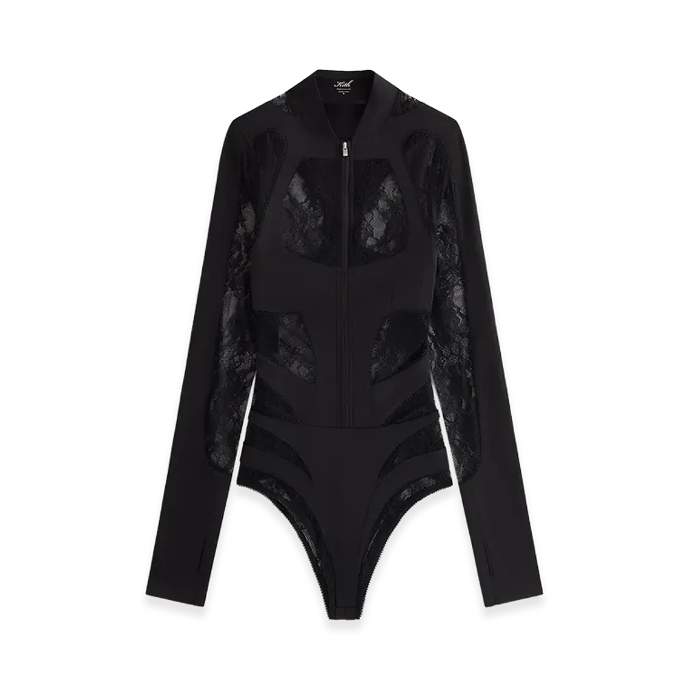 Kith x Lisa Women's Vier Lace Paneled Bodysuit "Black"