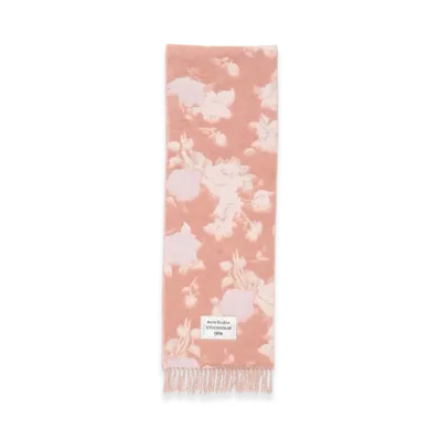 Acne Studios Fringed Wool Scarf "Pink"