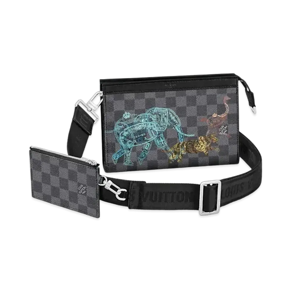 Louis Vuitton Gaston Wear Lable Wallet Damier "Noir"