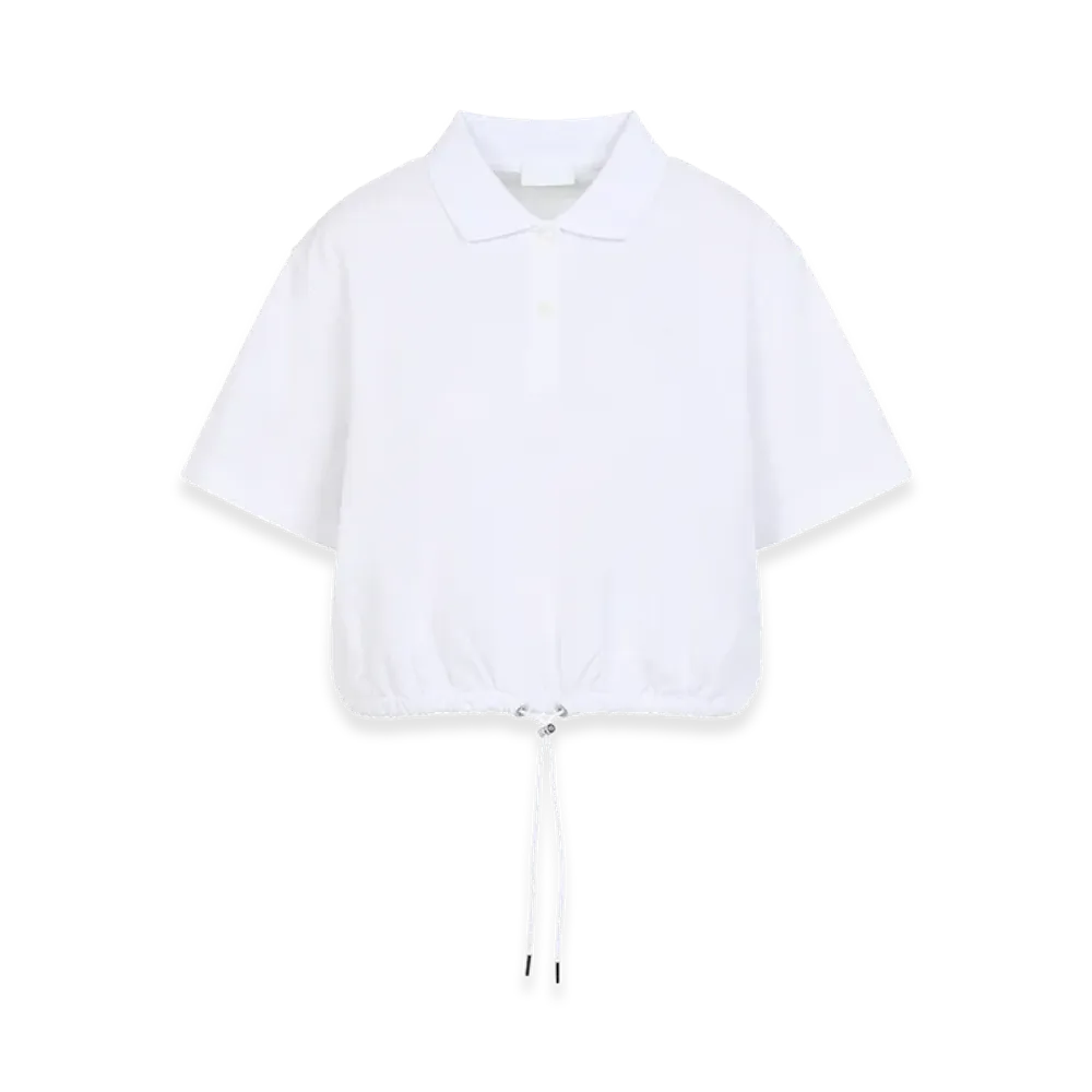 MONCLER Women's Short Sleeves Polo Shirt "White"