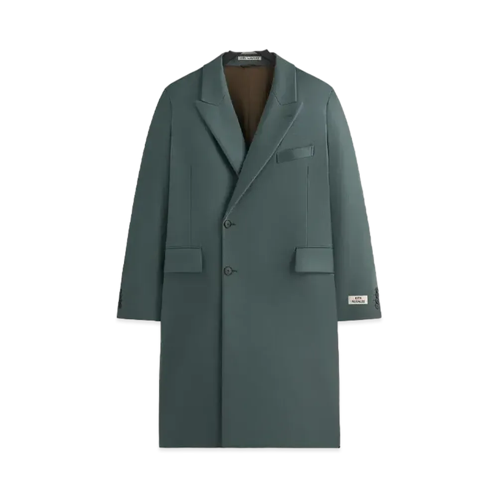 Kith 101 x Auralee Melton Chesterfield Coat "Balsam Green"