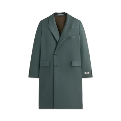 Kith 101 x Auralee Melton Chesterfield Coat "Balsam Green"