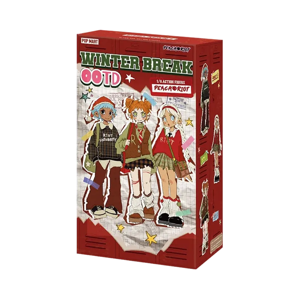 POP MART "BJD" Peach Riot Winter Break OOTD Series 1/8 Action Figure [Piece]