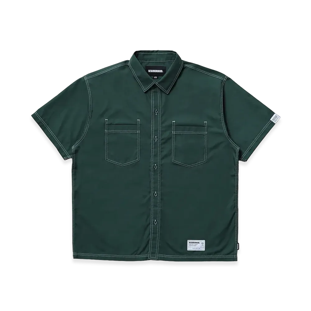 NEIGHBORHOOD Visible Stitching Shirt SS "Green"