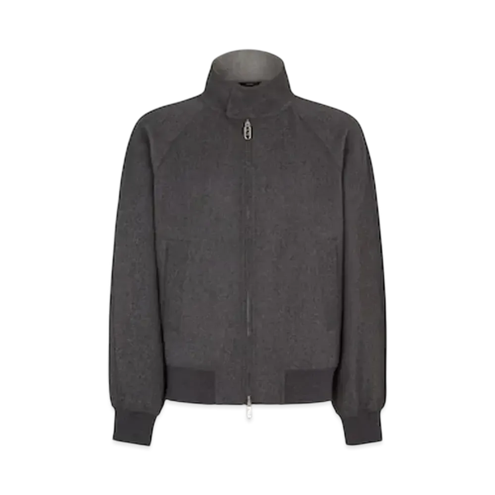 FENDI Men's Blouson Bomber Jacket "Gray"