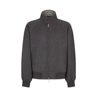 FENDI Men's Blouson Bomber Jacket "Gray"