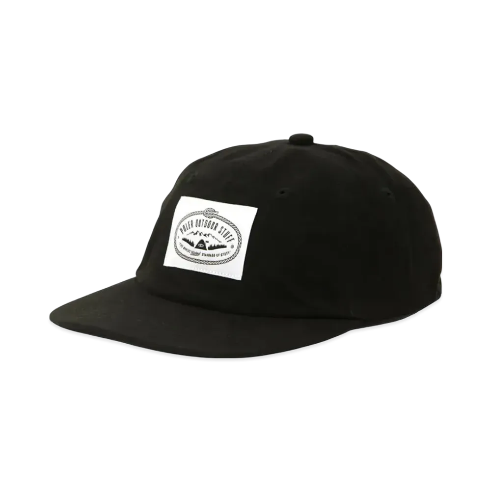 POLeR Cotton Drawcord Cap "Black"