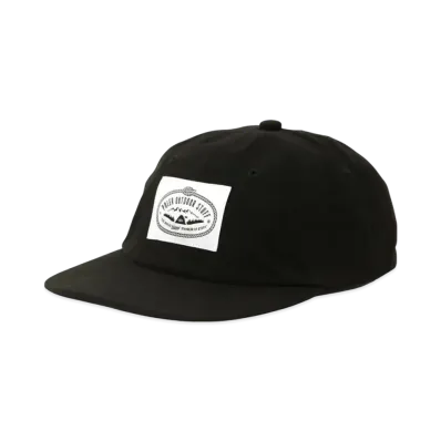 POLeR Cotton Drawcord Cap "Black"